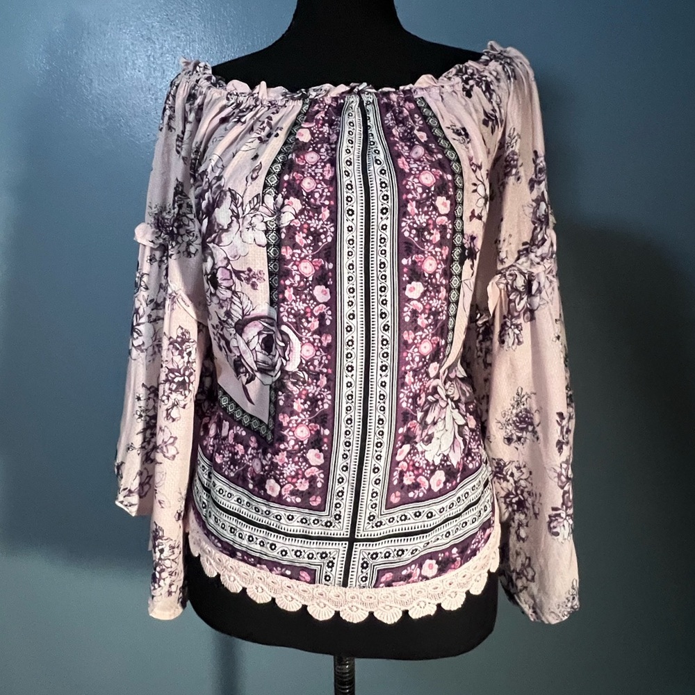 Coco + Jaimeson Floral boho blouse